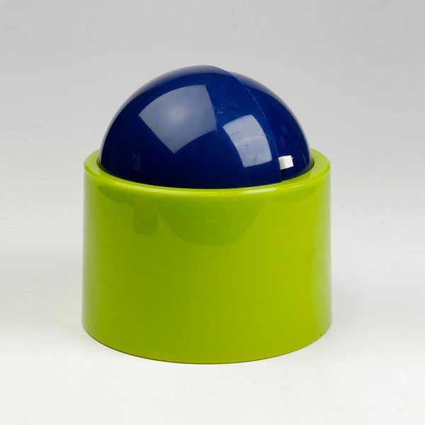1969 Ice Bucket Space Age MOD Dome Master by Nicholas Angelakos Designer Retractable Closeable Insulated