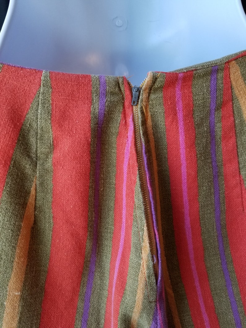 striped cropped pants