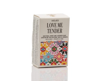 LOVE ME TENDER Goat milk, Honey and Lavender soap for Face & Body | Intensive Care | Cold Process