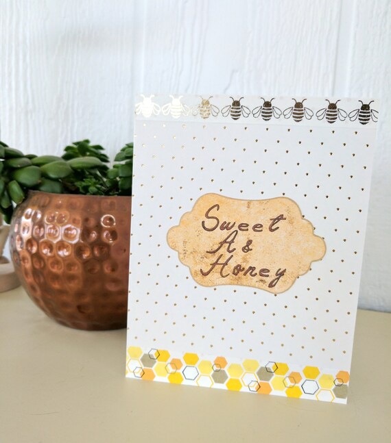 Bees Sweet As Honey Handmade Love Card Etsy