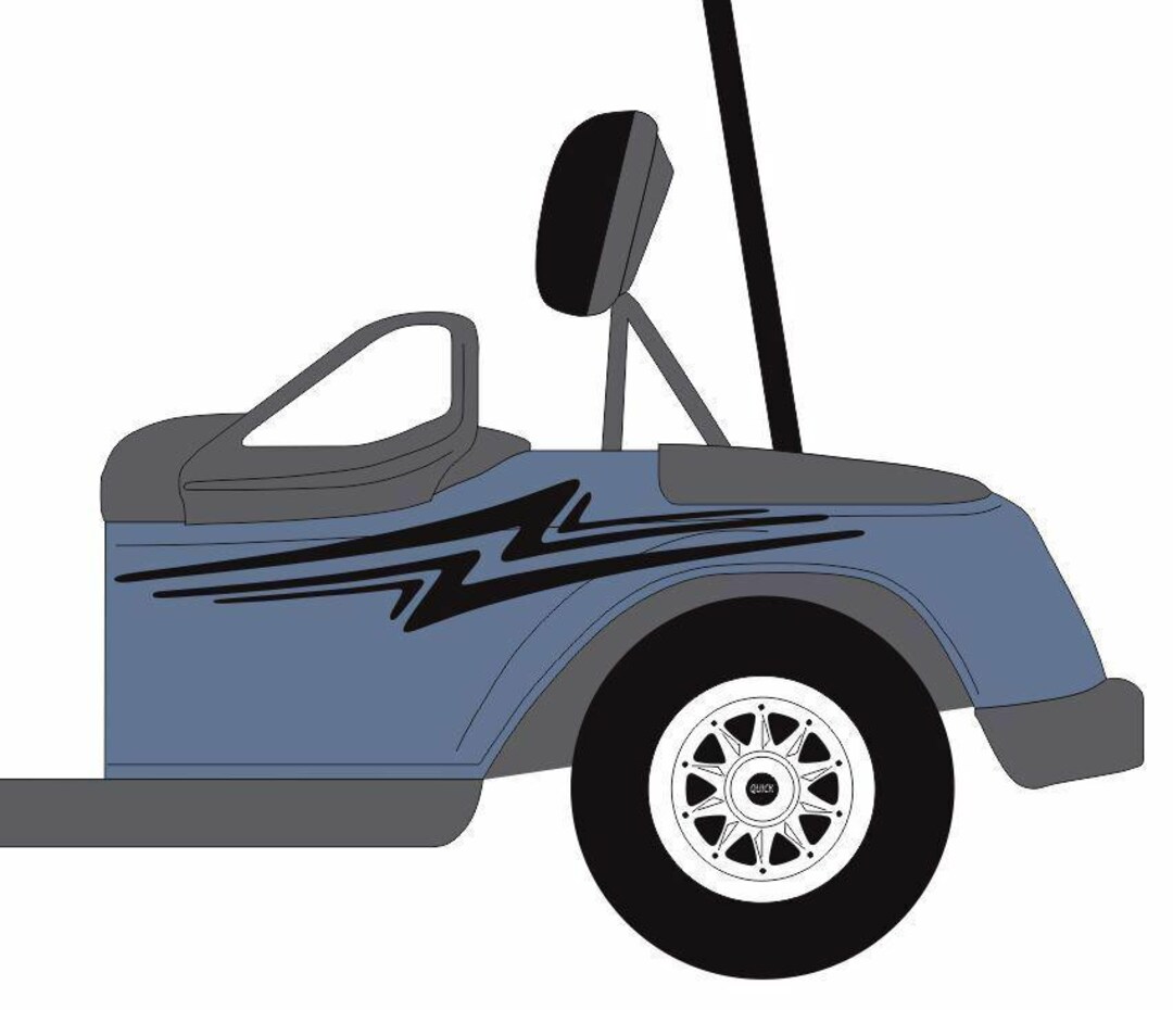 Zed Golf Cart Decal 3m Vinyl Graphic Sticker Kit Ez Go Club Car Yamaha ...