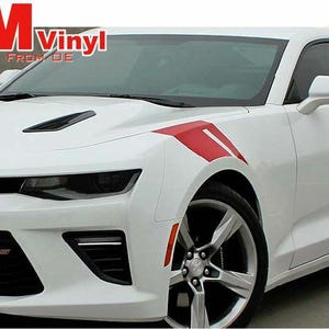 Fits 2016 + camaro fender hash marks decal kit - 6th gen 2020 chevy stripes ss