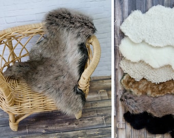 1:6 scale sheepskin miniature for dollhouse