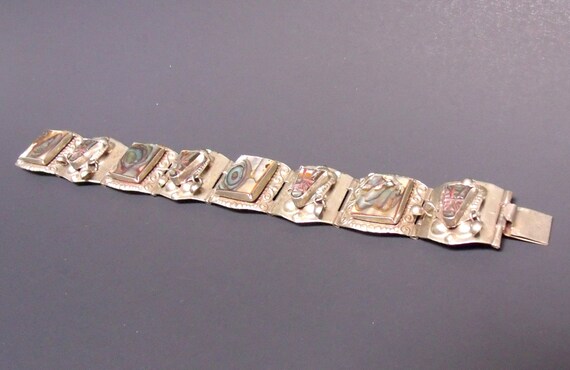 Vintage Mexican Silver Bracelet - image 3