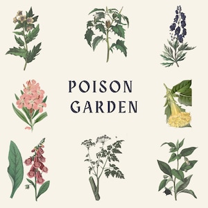Poison Garden Set – Vintage Botanical PNG + JPEG Images