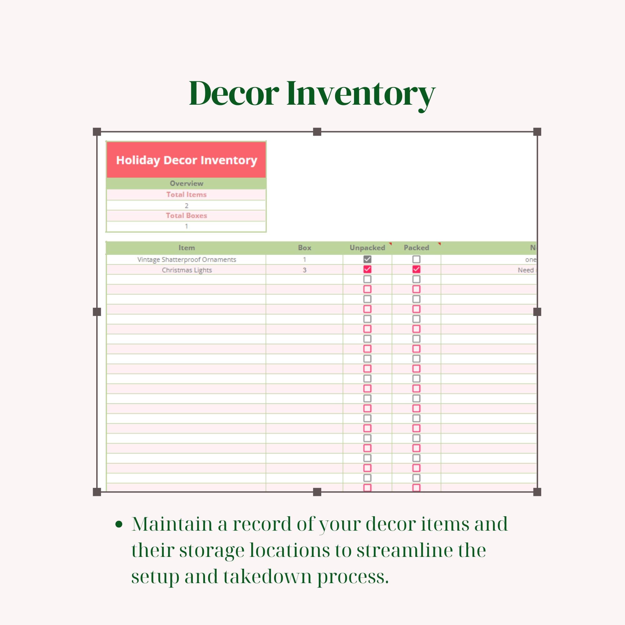 Holiday Planner Spreadsheet Digital Christmas Planning Google Sheets - Etsy