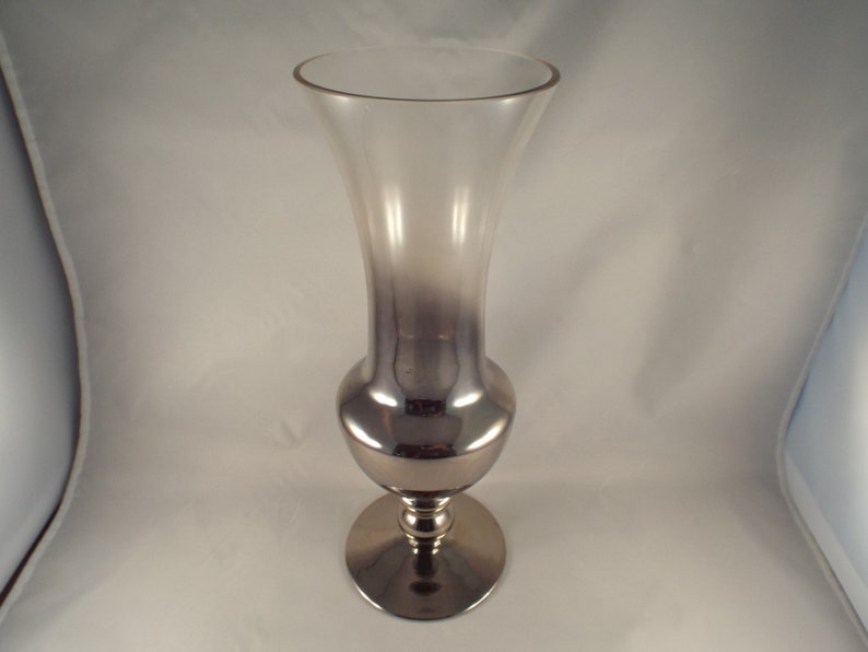 Silvered Glass Vase Vintage Decor Amazing Vase 14 Etsy