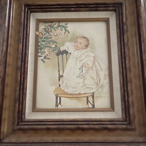Antique  Picture Framed by Maude Humphries