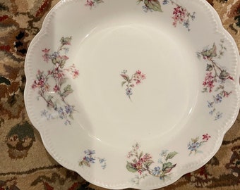Haviland France and Limoges Serving Plate and flower 14" x 13". Chop Plate