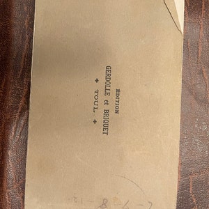Cartões postais da França parecem não usados, papel transparente sobre o cartão postal, exceto sem página de rosto