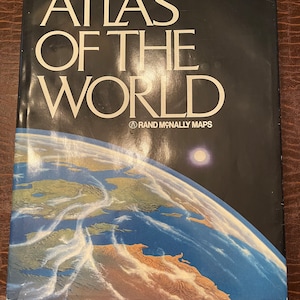 1991 Bildband, Atlas der Welt, Reader's Digest 7th Druck Rand McNally Maps