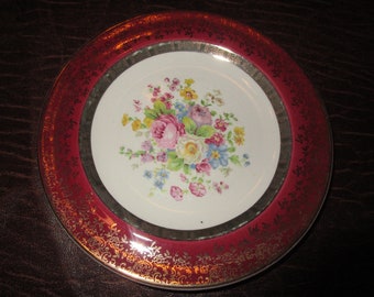 Plato llano Century by Salem de 24,7 cm (9,75"), estilo vintage, ideal para servir café o té. Piezas de repuesto. Fabricado en EE. UU. Garantía de 23.000 €.