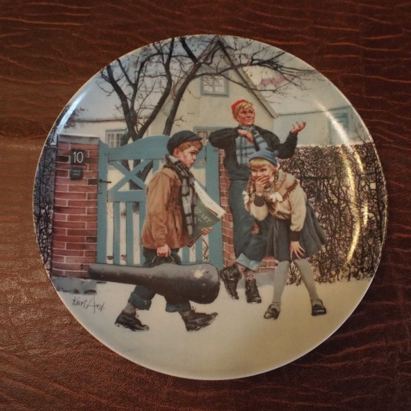 Bing & Grondahl By Kurt Ard  Kunstens Trange Vej 1984 Collector Plate, Vintage Plates, Plate Gift under 10 Mad kid