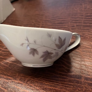 Noritake China Harwood 6312  Pattern Saucer Gravy  7" x 5" 2.5"  Dinner ware, Depression Era, vintage dinner Gravy Boat