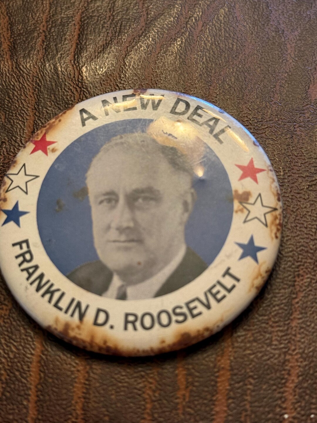 Franklin D Roosevelt A NEW DEAL Button Pin - Etsy