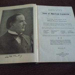 American Expansion Book Volume 1 Ofiical and Pictorial Records - War Records Office 1907 Original, FREE SHIPPING Army Navy