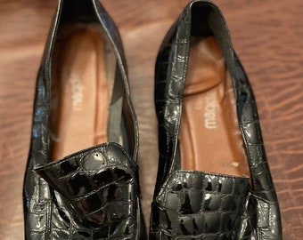 Black  Fancy dress loafers   Made in California Italy Size 10 1/2 A