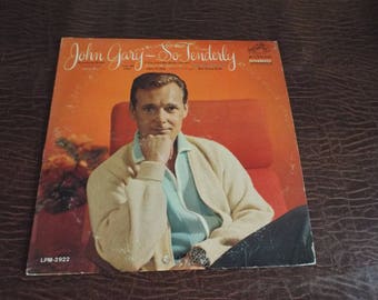 John Gary SO TENDERLY Album Vinyl 33 Gift under 10 USED Excellent Condition Vintage Record, Easy Listening Rca