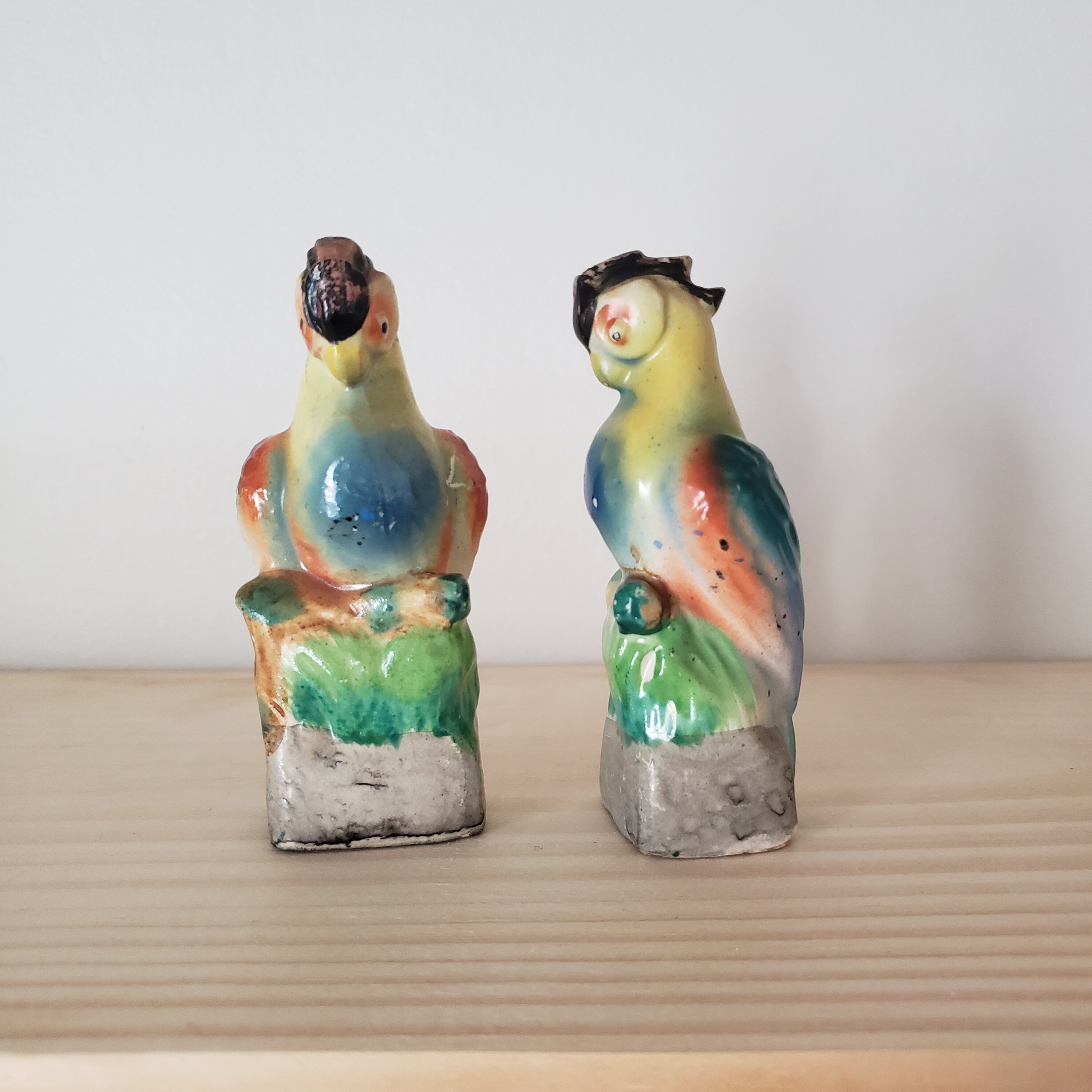 Vintage Parrot Salt and Pepper Shakers Made in Japan Parrot Etsy
