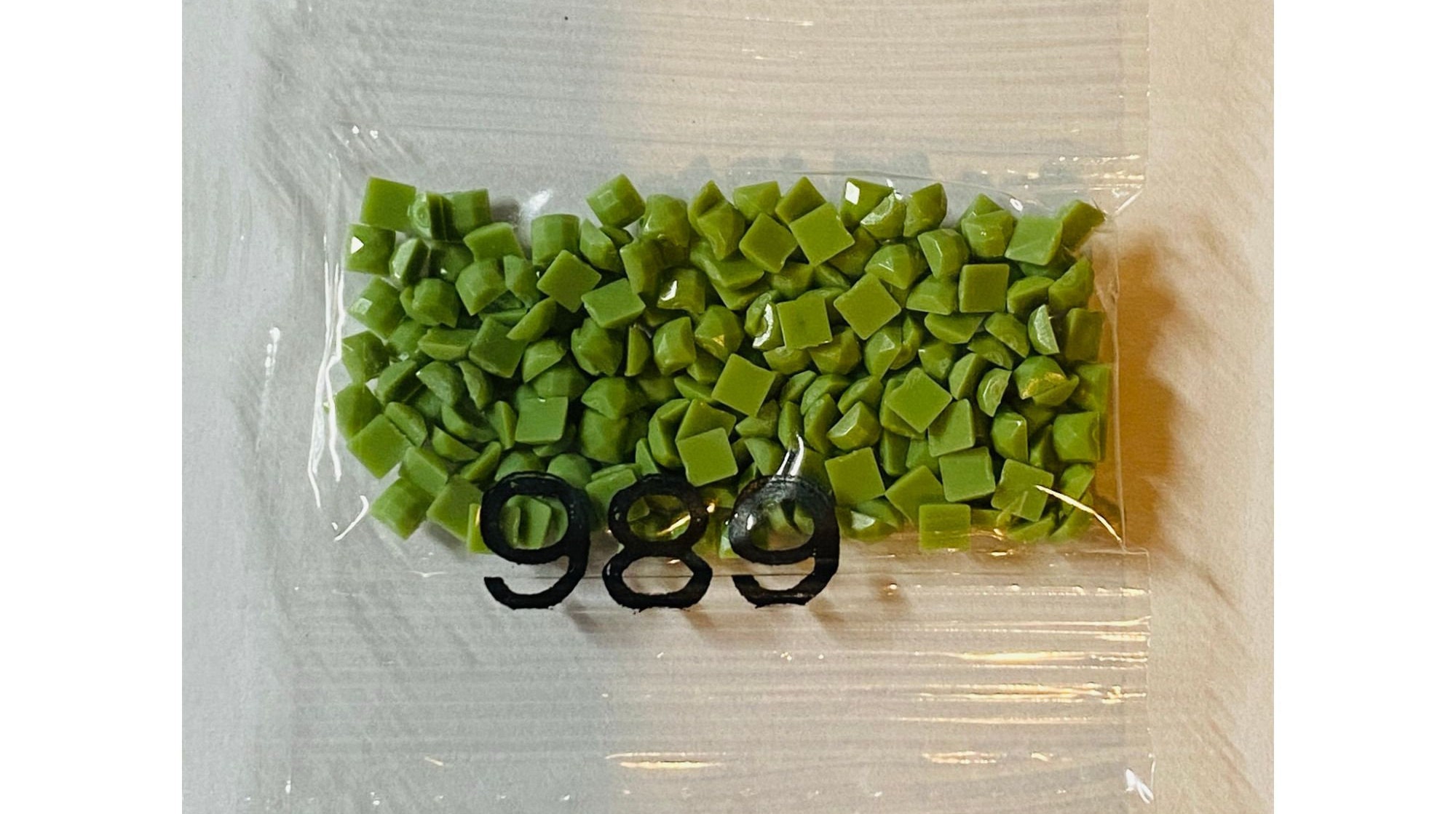 DMC 989 SQUARE 5D Diamond Painting Replacement Drills Beads | Etsy