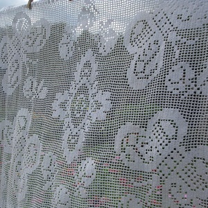 Doily Batterfly Crochet tablecloth handmade Square placemats image 2