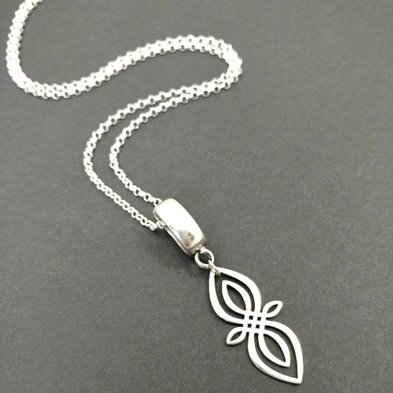 Locking Celtic Infinity Collar Enhancer & Pendant W/chain Etsy