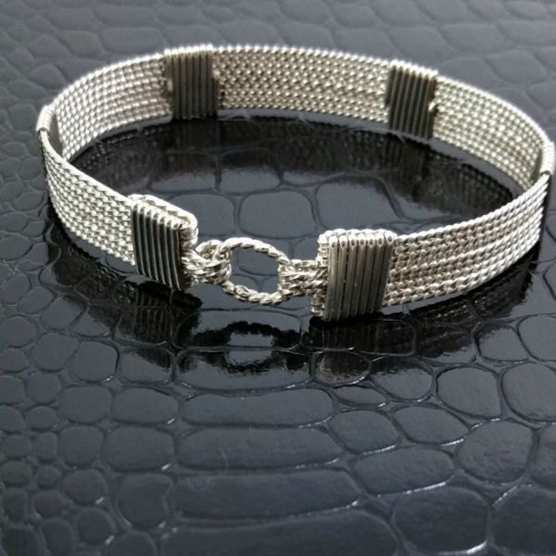 BDSM Locked Submissive Bracelet Twisted Sterling Silver Slave - Etsy