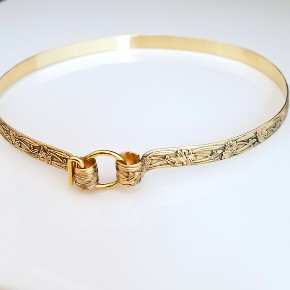 Submissive Locking Day Collar 14k Gold 