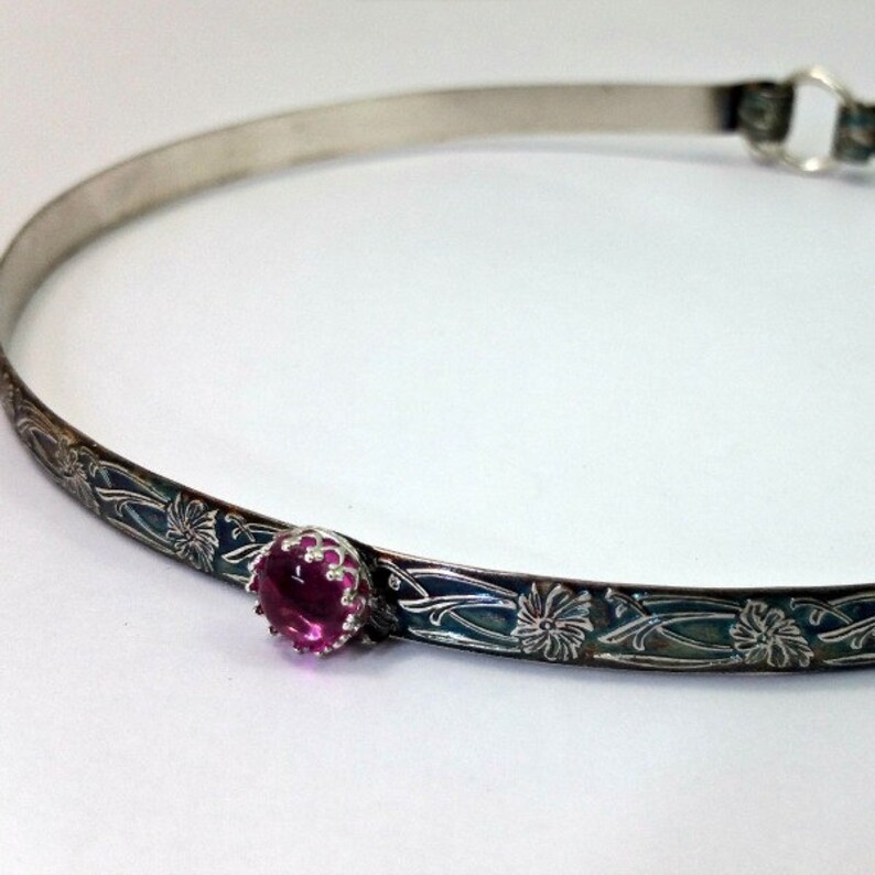 Submissive Locking Day Collar BDSM Collar Romantic Floral Etsy