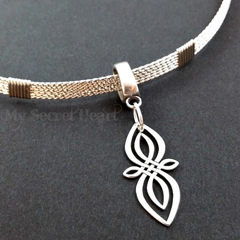 Locking Celtic Infinity Collar Enhancer & Pendant W/chain Etsy