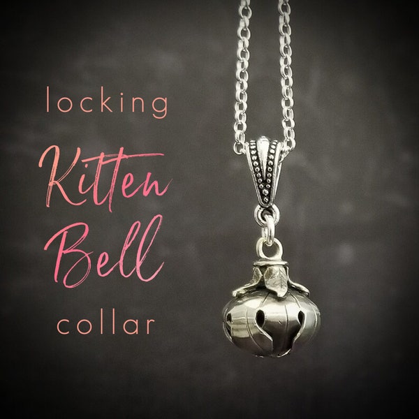 KITTEN BELL, handgefertigte Artisan Kitty Bells aus Sterlingsilber, Made To Order