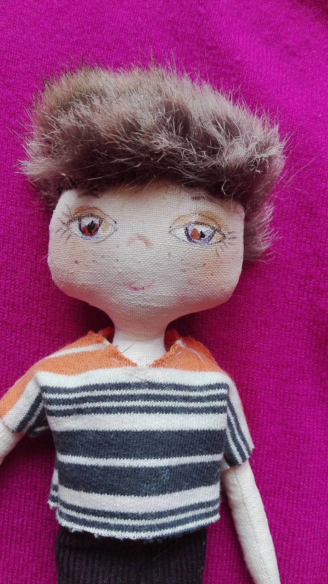 Boy Rag Doll-textile Doll Handmade Doll Rag Doll Handmade Cloth Doll - Etsy