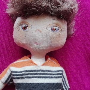 Boy Rag Doll-textile doll Handmade doll Rag doll Handmade Cloth Doll