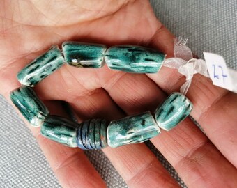 Juego de cuentas de cerámica, suministro hecho a mano, pulseras, cuentas K14