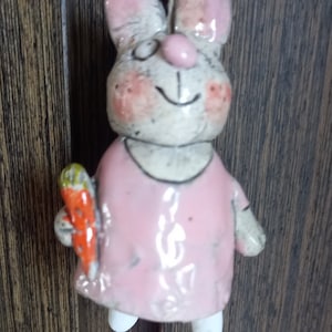 Ceramic Bell Rabbit Bell Animal Bunny