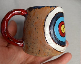 Tiro con arco, Taza de café de cerámica Diseño artístico