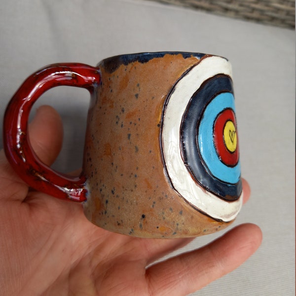 Archery, Ceramic Coffee mug  Artistic Design
