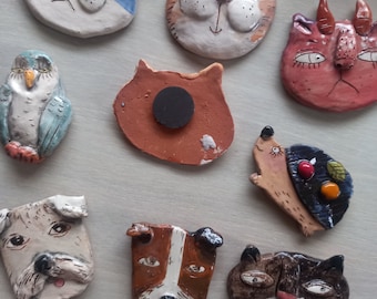 Imán para refrigerador, Decoración de cocina, Retrato de un gato querido