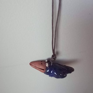Keramische handgemaakte kralen Keramische hanger vogel C31