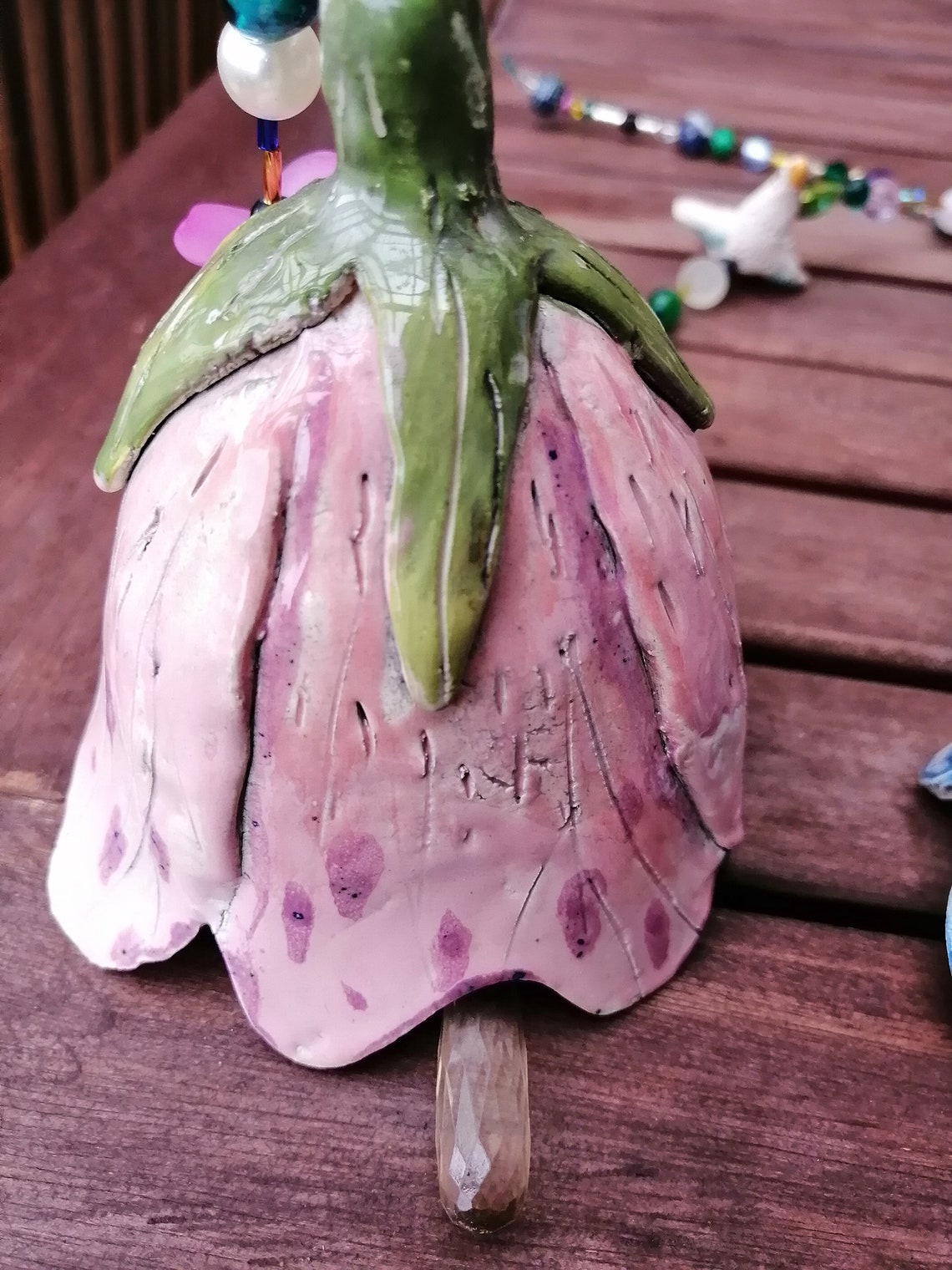 Terraces Garden Decor Ceramic Flowers Garden Decor Etsy