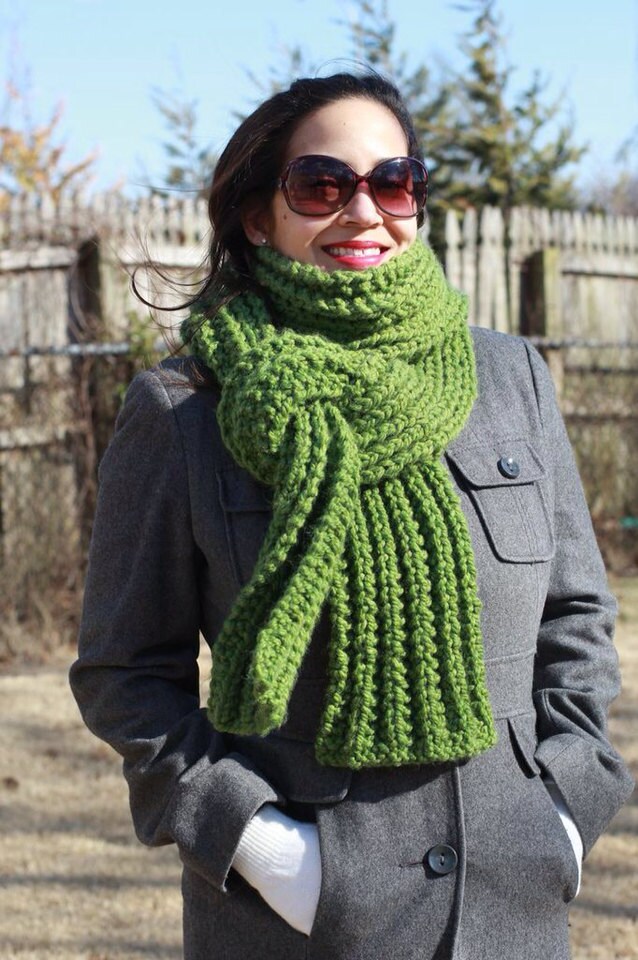 BROOKLYN Super Chunky Knit Scarf // Chunky Knit Scarf Etsy
