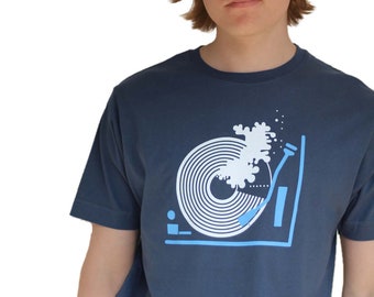 Sound Wave Vinyl record player t-shirt