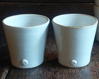 Pair of Wine Cups- Hand Thrown Pottery