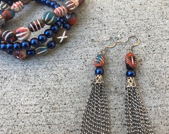 Mother/'s Day gift for her Juneteenth Queen Nefertiti Black History Month Beaded Bracelet Egyptian Jewelry