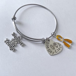 Support The Troops Adjustable Charm Bracelet, Army Wife, Army Mom, Army Sister, Memorial Day, July 4th