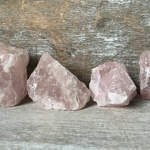 Forme libre de quartz rose brut, cristaux pour l&#39;amour, cadeau de fête des mères, E7C6