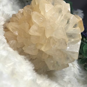 Calcit Cluster, Geode, Valentinstag Geschenk, Kristall Sammler