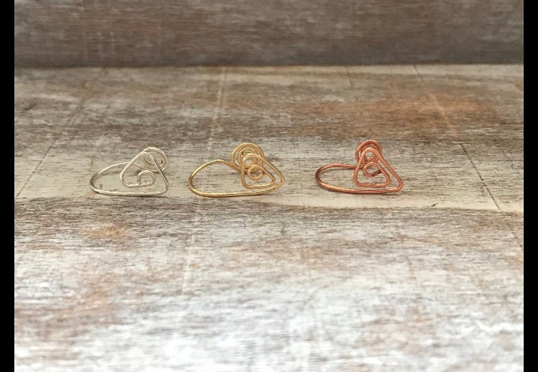 Triangle Faux Nose Rings Set of 3 Fake Piercing Etsy