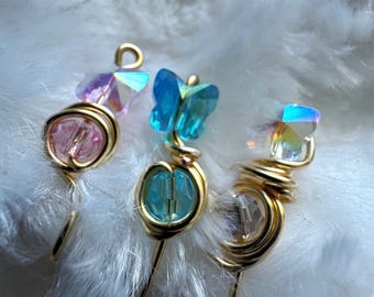 Anneau de nez non percé, papillon à clipser, manchette de nez, faux anneau de nez, bijoux de nez bohème, bijoux fille terreux, esthétique bohème, lot de 3