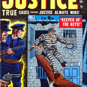 Justice. Tales of Justice comics. Golden age. Rare Vintage comics 1947-1957 1-67 publications. Compact disk image 6